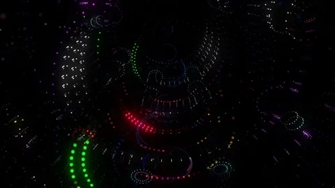 Rave Tecno Tube VJ Loop Stock Footage 83433575