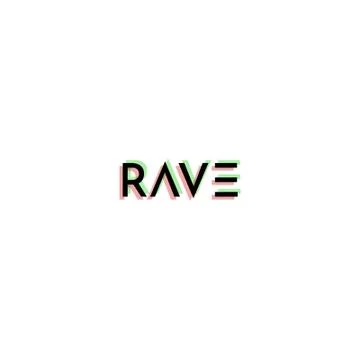 Rave word Stock Illustration