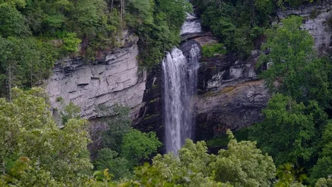 Raven Cliff Falls, Caesars Head State Park, South Carolina Stock Footage 78043121