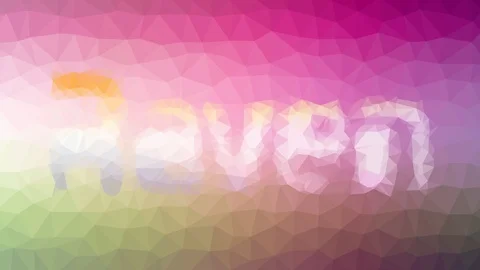 Raven dissolving strange tessellation looping animated triangles Stock Footage 109237177