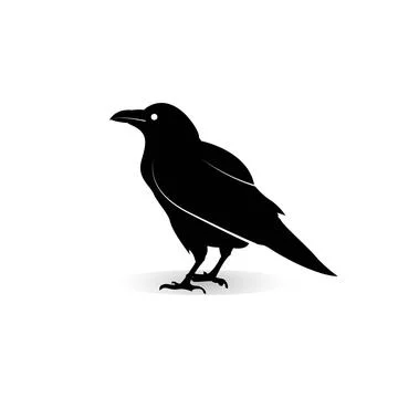 Raven logo icon vector design template Stock Illustration