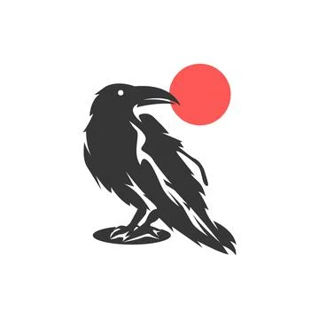 Raven logo Stock Illustration