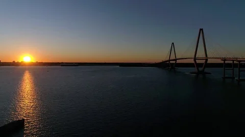 Ravenel Bridge Charleston, SC  Stock Footage