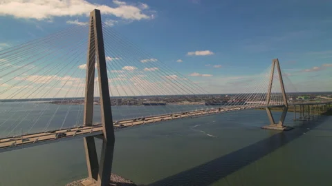 Ravenel Bridge Vídeos de archivo 163931523