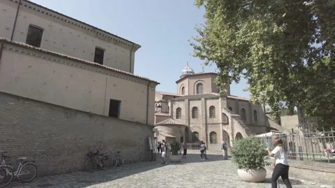 Ravenna, Emilia Romagna, Italy: the ancient Basilica of San Vitale Stock Footage 162603974
