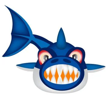 Ravenous fish Stock Illustration