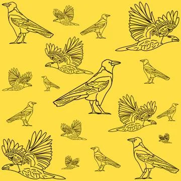 Ravens. Stock Illustration