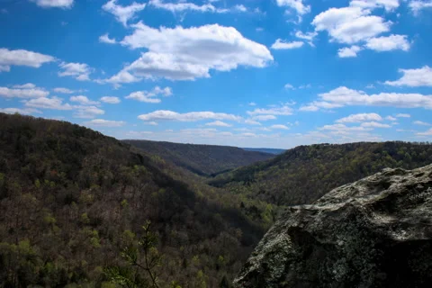 Ravens Point Overlook Time-Lapse - Tennessee Stock Footage 61867710
