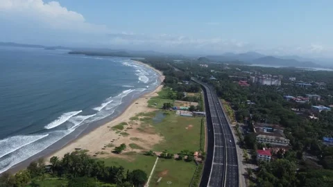 Ravindranath Tagore Beach Karwar Stock Footage 269162904