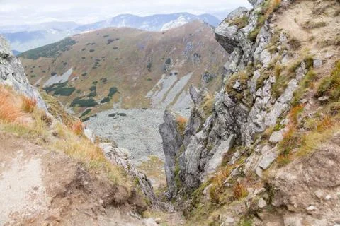Ravine in mountains Stock Photos