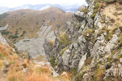 Ravine in mountains Stock Photos