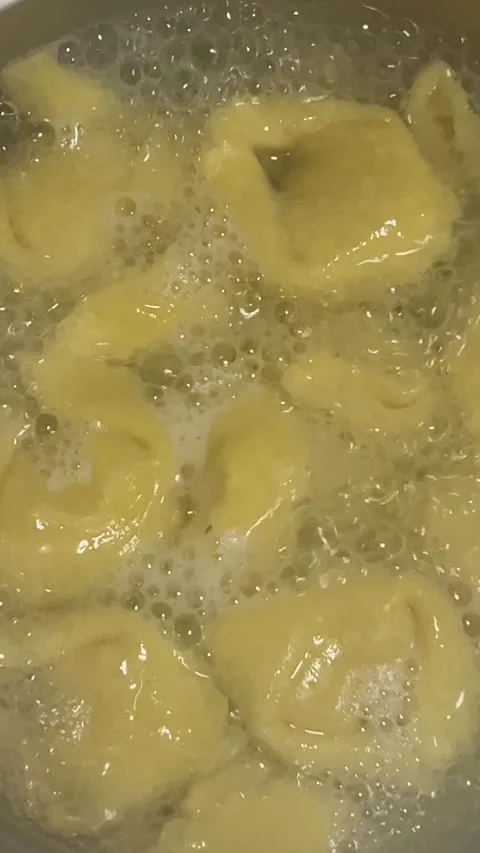 Ravioli close up, vertical 4k Stock Footage 282698269