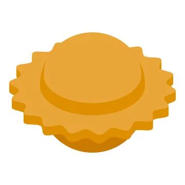 Ravioli form icon isometric vector. Cuisine food Stock Illustration
