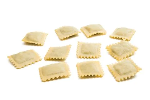 Ravioli isolated Stock Photos