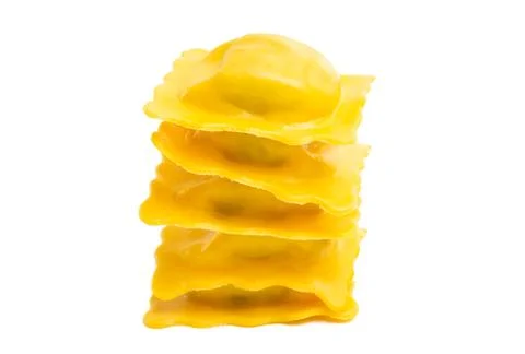 Ravioli isolated Stock Photos