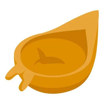 Ravioli noodle icon isometric vector. Pasta food Stock Illustration