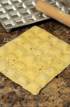 Ravioli Plate Stock-Fotos