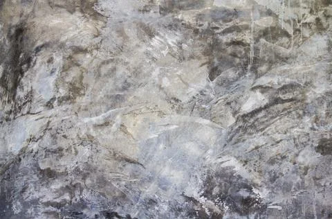 Raw and crack cement wall or concrete wall abstract  background Stock Photos