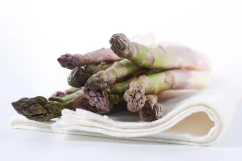 Raw asparagus Stock Photos