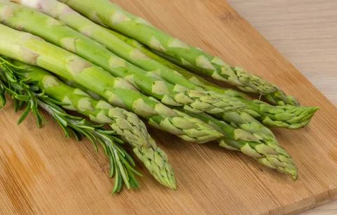 Raw asparagus Stock Photos