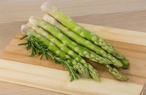 Raw asparagus Stock Photos