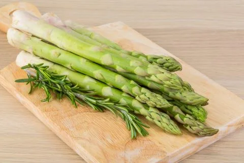 Raw asparagus Stock Photos