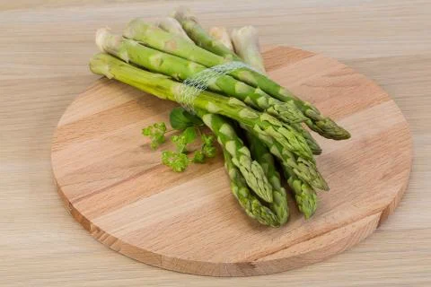 Raw asparagus Stock Photos
