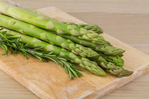 Raw asparagus Stock Photos