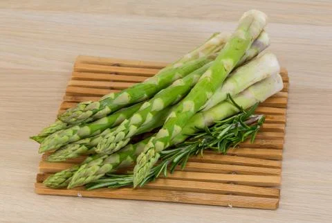 Raw asparagus Stock Photos
