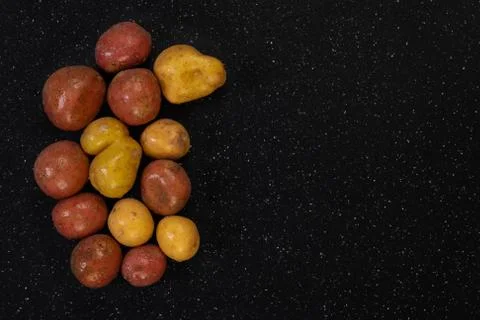 Raw Baby Potatoes Stock Photos