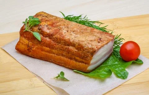 Raw bacon Stock Photos