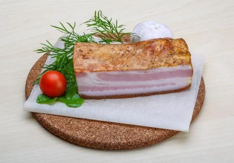 Raw bacon Stock Photos
