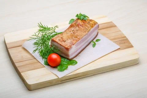 Raw bacon Stock Photos