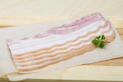 Raw Bacon Stock Photos