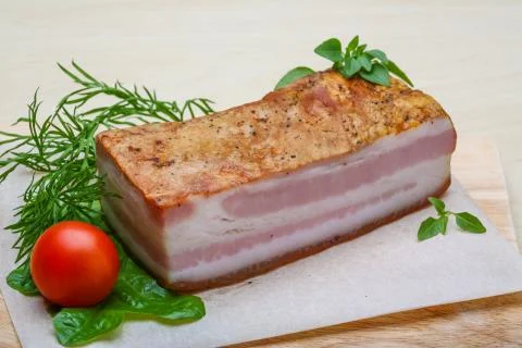 Raw bacon Stock Photos