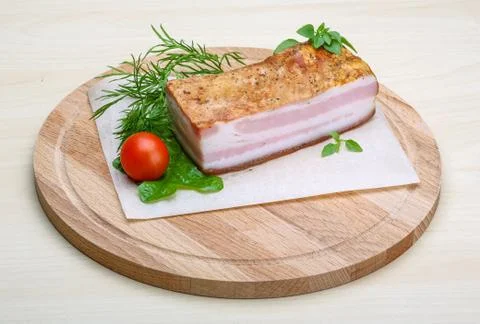 Raw bacon Stock Photos