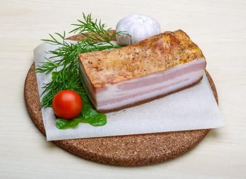 Raw bacon Stock Photos