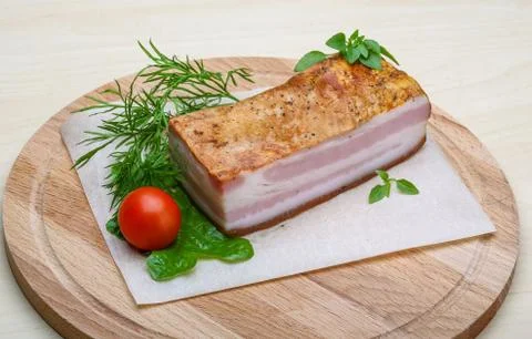 Raw bacon Stock Photos