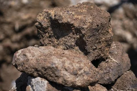 Raw Basalt Stone, Basalt Stone Stock Photos