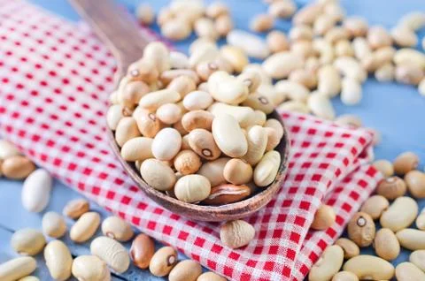 Raw beans Stock Photos