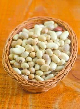Raw beans Stock Photos
