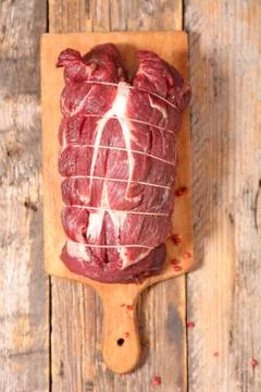 Raw beef fillet Stock Photos