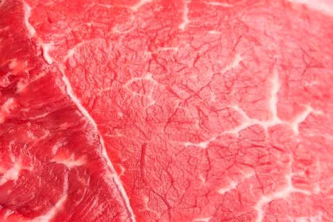 Raw beef isolated on white background Stock Photos