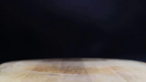 Raw beef meat on a black background Stock Footage 126573392