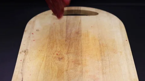 Raw beef meat on a black background Stock Footage 126573557