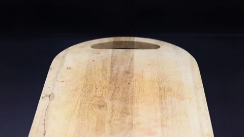 Raw beef meat on a black background Stock Footage 126573577