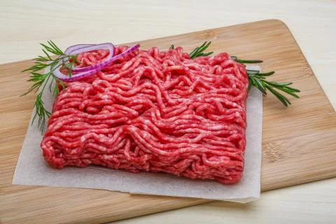 Raw beef minced meat Stock Photos