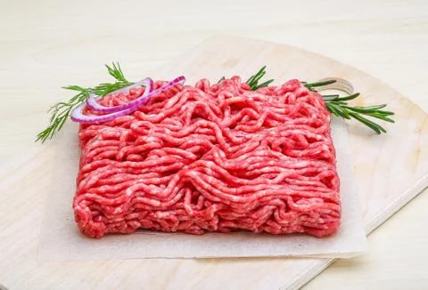 Raw beef minced meat Stock Photos
