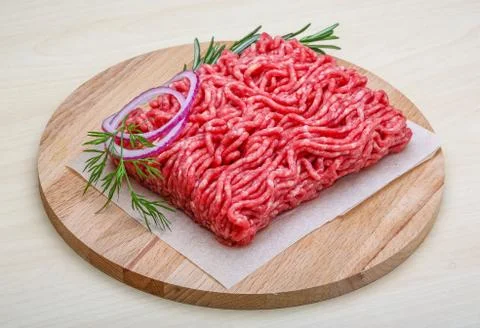 Raw beef minced meat Stock Photos
