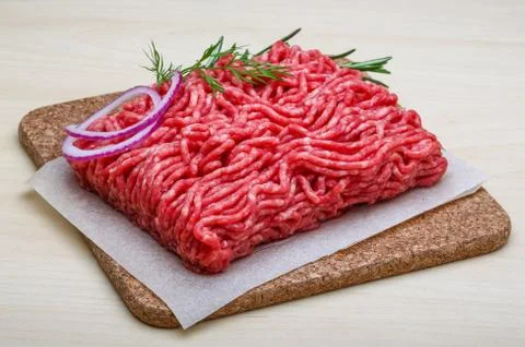 Raw beef minced meat Stock Photos